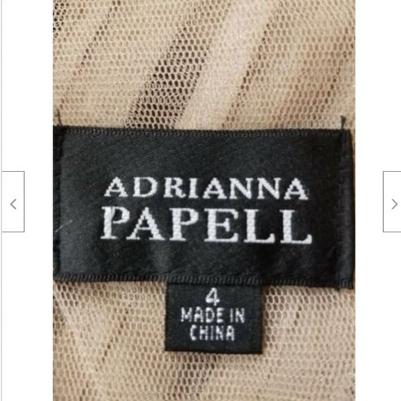 Adrianna Papell Ladies Beautiful Champagne Dress - Picture 7 of 8